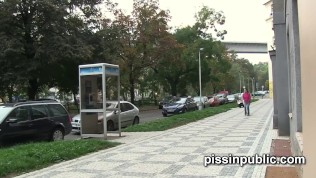 Crazy Czech Girls Are Peeing In The Middle Of The City And Get Caught